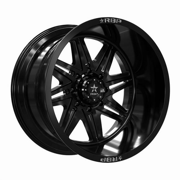 RBP Wheel 82R-2212-73-44FB 82R Falcon; 22 Inch Diameter x 12 Inch Width; 5 x 127 Millimeter/5 x 5.00 Inch Bolt Pattern; 60 Degree Conical Seat Lug; -44 Millimeter Offset; 4.77 Inch Backspacing