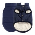 thumbnail image 1 of 2 Layers Fleece Lined Warm Dog Jacket for Puppy Winter Cold Weather Soft Windproof Small Dog Coat, 1 of 12