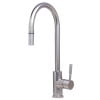 thumbnail image 6 of ALFI brand AB2028-BSS Solid Brushed Stainless Steel Single Hole Pull Down Kitchen Faucet, 6 of 12