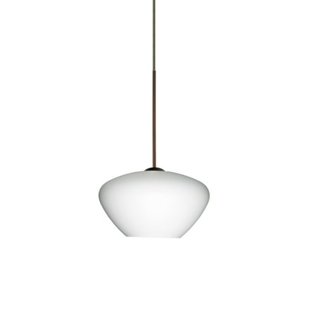 

Besa Lighting 1Xt-541007-Led Peri 1 Light Led Cord-Hung Mini Pendant - Bronze