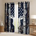 thumbnail image 2 of Homewish Jungle Animal Deer Black Out Curtains for Teenagers,Retro American Flag Curtains Pack of 2 (42x63 Each),Abstract Vintage Aesthetic Bedroom Curtains,Super Cozy Room Decor, 2 of 6