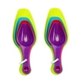 thumbnail image 4 of Homoyoyo Plastic Measuring Spoon Sets, 2 Assorted Color Sets for Cooking, Baking, Kitchen, Easy to Use and Clean, 4 of 8