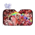 thumbnail image 1 of Hazbin Hotel Car Windshield Sunshade Foldable Sun Visor Front Window Sun Shade Small, 1 of 8