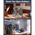 thumbnail image 5 of Robotime DIY Miniature House Kit, Magic Astronomy Shop 3D Puzzle Tiny House, 85PCS Dollhouse Model Kit for Adults to Build, Gifts for Adults Teens, 5 of 8