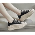 thumbnail image 3 of Women's Thick Sole Platform Sneakers - Anti-Slip & Breathable Lace-Up Sports Shoes for Running, Walking and Shopping, 3 of 13