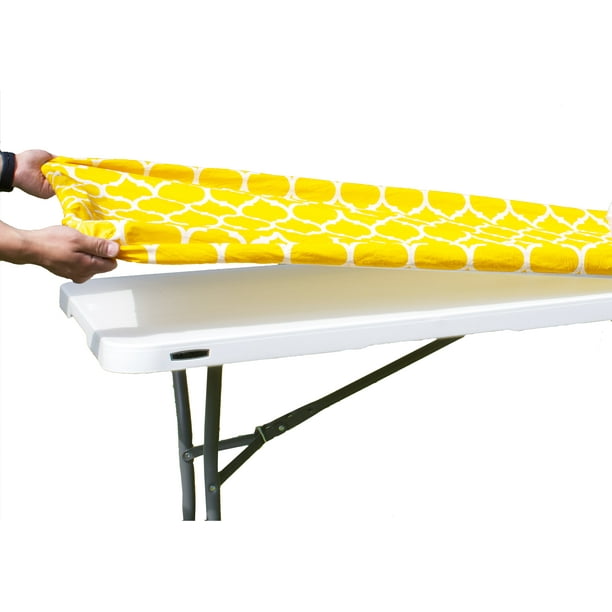 Rally Home Goods Outdoor Fitted Vinyl Rectangular Tablecloth with