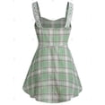 thumbnail image 2 of Tapa sin mangas a cuadros Bowknot Bowknot Rosegal  Camisetas sin mangas de talla grande, 2 of 5