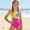 ZC Hot Pink, variant on RTKFRFLM Girls 2-Piece Tankini Swimsuit Set Adjustable Straps Bathing Suit for & Big Kids Ages 7-16 Beach Swimwear