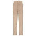 thumbnail image 2 of AWZXDE Boys Girls School Pants Straight Leg Formal Trousers Kids Dress Pants Elastic Waist Bottom Khaki - 11-12 Years, 2 of 7