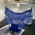 thumbnail image 3 of Clothing 2025 Thongs for Women Mesh Transparent Panties Lightweight Breathable Lace Pure Cotton Crotch Low Waist Briefs Thongs Underpants Women Underwear Thongs, 3 of 3