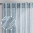 thumbnail image 5 of DriftAway Blue Linen Curtains 63 Inches Long for Living Room Thick Semi Sheer 2 Panels Farmhouse 3 Inch Rod Pocket Back Tab Boho Rustic Light Filtering Window Drapes for Bedroom Privacy Assured, 5 of 8
