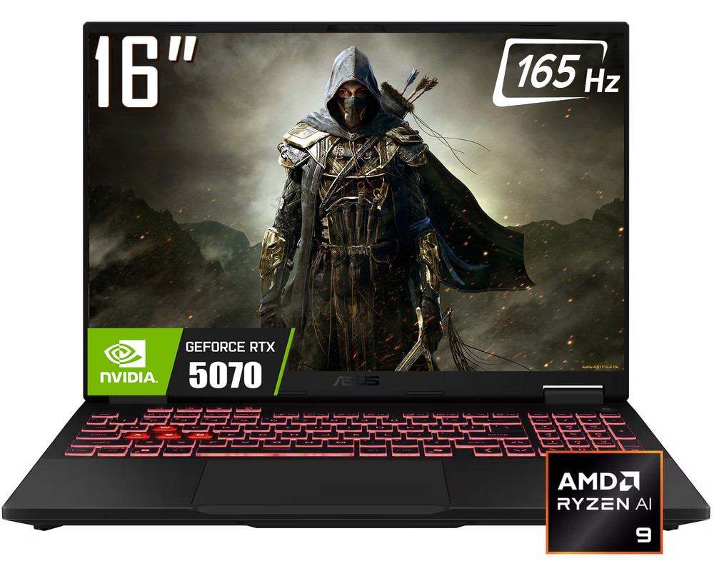 PC Portable Asus TUF F16 - Intel I7-13650HX, RTX 4060, 32 Go RAM, 1 To SSD - Écran 16" WUXGA