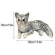 thumbnail image 3 of Fiudx Liquidación de ofertas flash 29 cm lindos gatos de simulación juguetes rellenos muñecas suaves regalos de decoración del hogar, 3 of 3