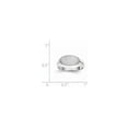 thumbnail image 5 of 14k White Gold 13.5x7.5mm Closed Back Signet Ring RS574, 5 of 5