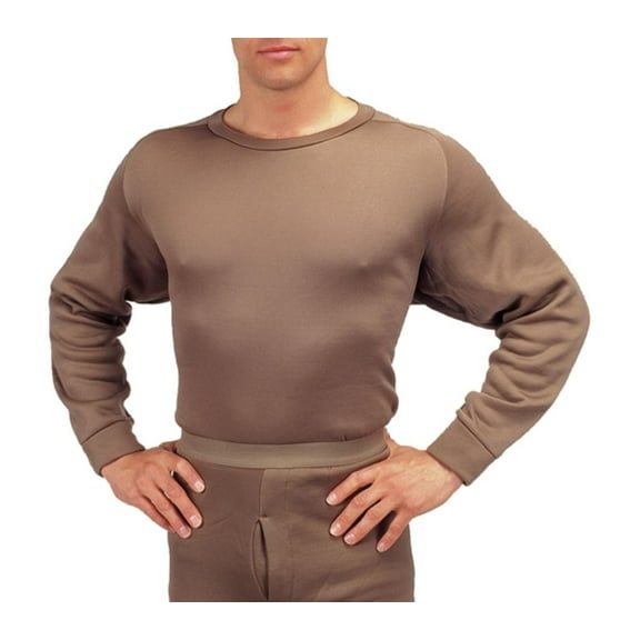 Crew Neck Polypro Thermal Long Underwear Shirt