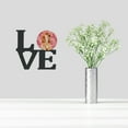 thumbnail image 2 of Cocker Spaniel Love Metal Wall Artwork LOVE Red, 2 of 2
