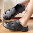 thumbnail image 5 of Dakaela Garden Clogs for Men Lightweight Waterproof Closed Toe Sandals with Arch Support Comfortable Slip on Slides Indoor Outdoor Size 7.5,Black, 5 of 7