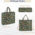 thumbnail image 6 of FORMRS Womens Corduroy Tote Bag Crossbody Shoulder Purse Handbag with Detachable Strap, Forest Mushroom Pattern, 6 of 7