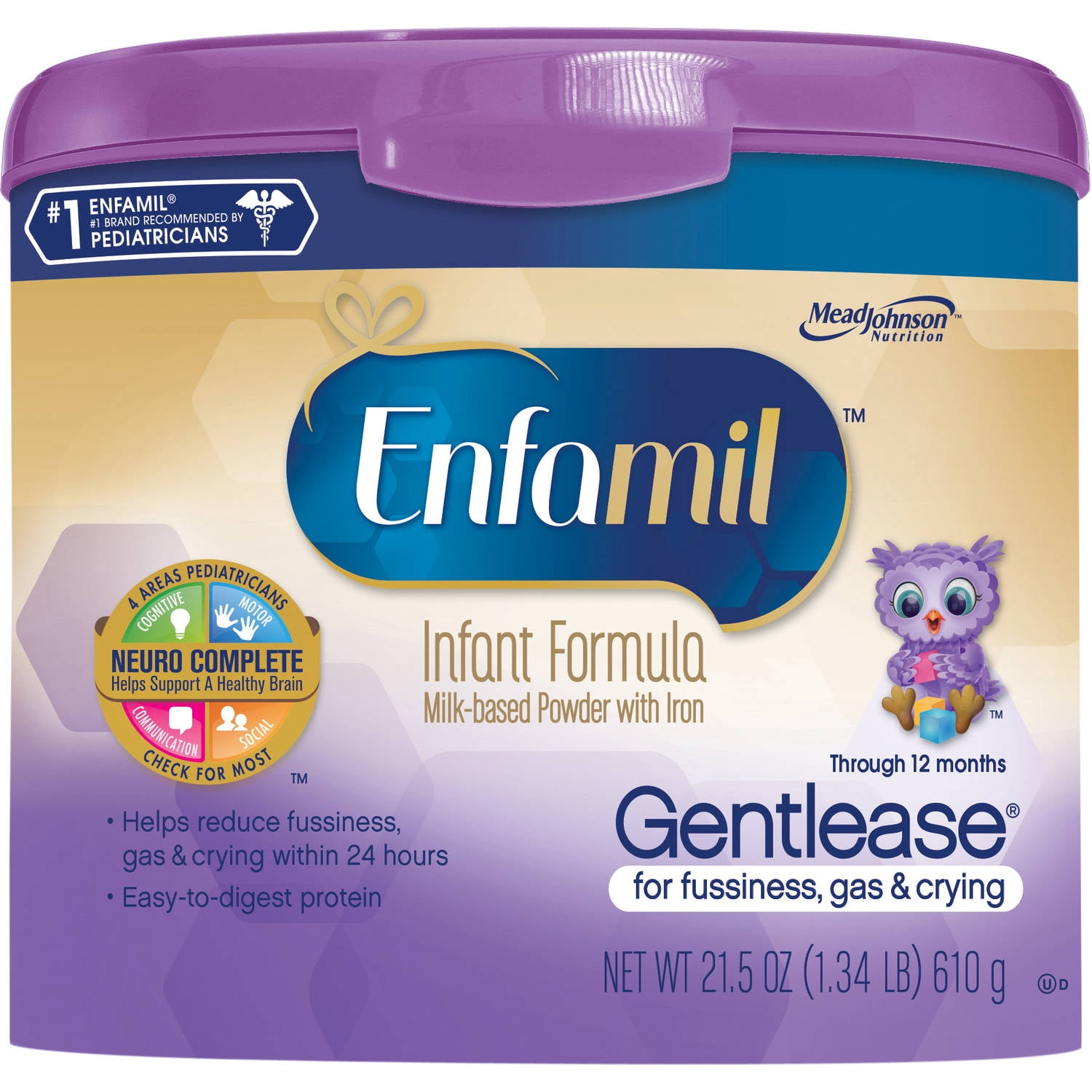 Enfamil Newborn baby formula 12.5 oz Powder Can, Pack of 6