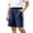 A Navy, variant on Girls Bermuda Shorts Kids Athletic Breathable Shorts Color Block Loose Fit Casual Playwear Outdoor Sun Pants for Girls Boys Sports Mint Green 2 Years-3 Years
