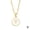 Y, variant on Alloy Necklace English Letter Necklace Circular Pendant Necklac✨ 26 Letter L6T4