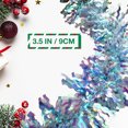 thumbnail image 2 of 10Pcs Tinsel Garland for Weddings, Party, Christmas, Birthday Decorations, Party Foil Tinsel Garland for Home Indoor Outdoor Party Supplies 3.5" Wide -Peacock Blue, 2 of 6