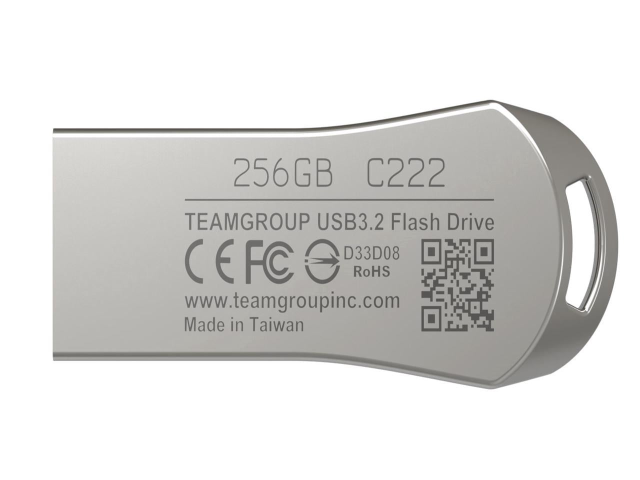 TEAM 256GB C222 USB 3.2 Gen1 Flash Drive, Speed Up to 140MB/s (TC2223256GS01)