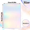 thumbnail image 2 of 20 Sheets Holographic Sticker Paper,Bexikou A4 Size Vinyl Lamination Stickers Film,Waterproof Clear Overlay Lamination Sticker Paper Clear Holographic Laminate Sheet for Photo for DIY Craft, 2 of 7
