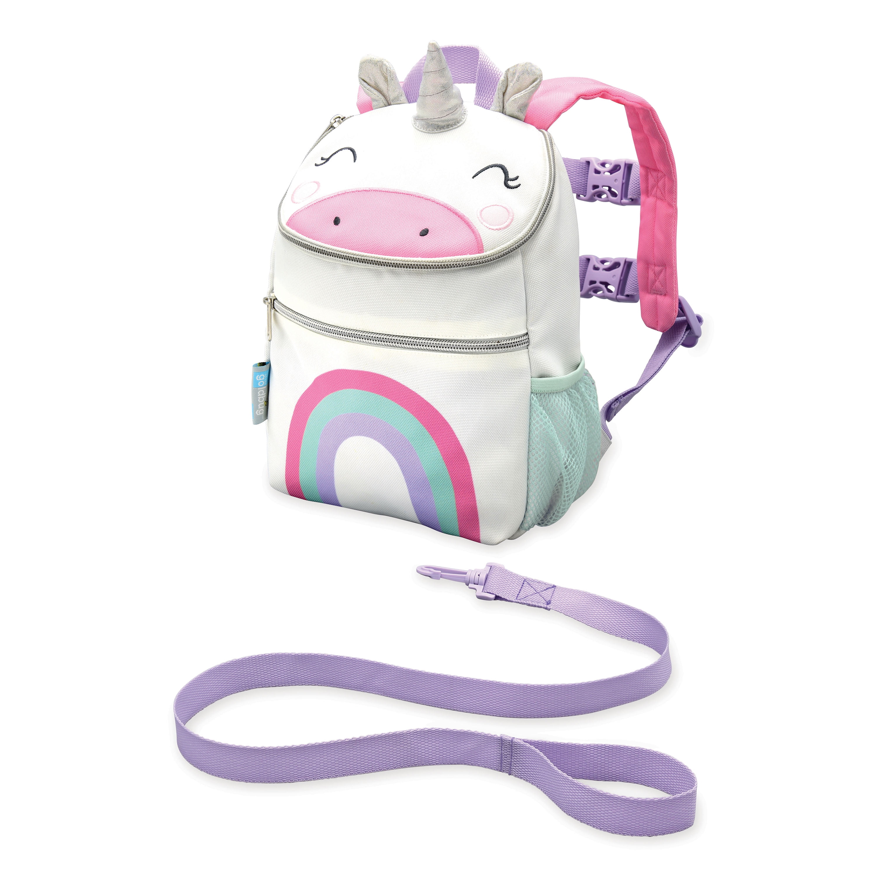 unicorn backpack with water bottle holder