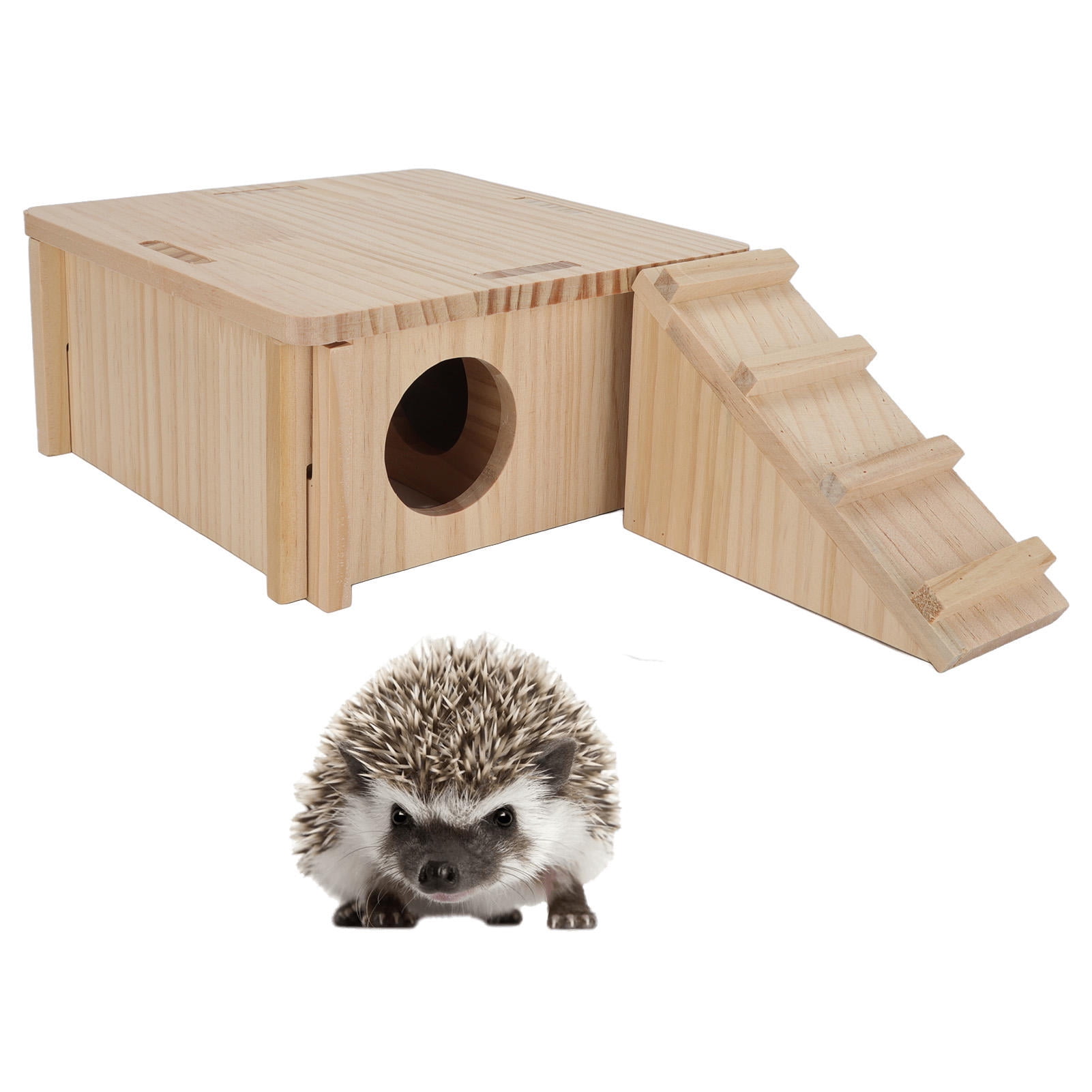 Suodoka Premium Wooden Hamster Hideout with Ladder – Durable, Multi‑Use Pet House for Hamsters, Rabbits & Small Pets