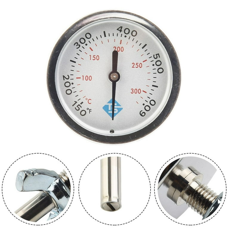Stainless Steel Grill Thermometer Silver For Spirit 200 And 300
