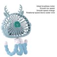 thumbnail image 2 of Ventilateur de Poussette pour Bébé Réglable Été Rechargeable Alimenté par Batterie USB Ventilateurs de Refroidissement Rond Jaune Type 3, 2 of 9