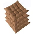 thumbnail image 3 of Nvzi Set of 4 Indoor/Outdoor Chair Cushion, Cotton Chair Pads Square, Cushions for Wicker Chair Seat, for Rocking, Dining, Patio, Camping, Kitchen Chairs (40X40cm),Purple, 3 of 4