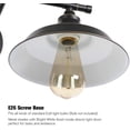 thumbnail image 4 of Bathroom Vanity Light, 2 Light Wall Sconce Fixture with Black Lampshades, Vintage Edison Wall Lamp Lighting for Bathroom Bedroom Farmhouse Living Room Mirror Cabinets Dressing Table, 4 of 7