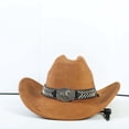 thumbnail image 3 of Chapeau de Cowboy Western Classique pour Extérieur Maison Loisirs Accessoire de Robe à la Mode, 3 of 5