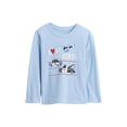 thumbnail image 1 of Camiseta GAP para bebés y niños con estampado de manga larga de 6 a 12 m, azul claro, 1 of 2