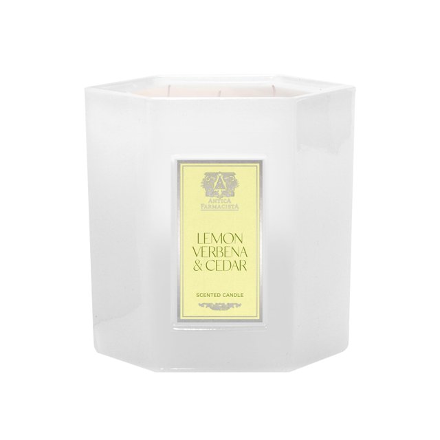Vela Antica Farmacista de tres mechas, limón, verbena y cedro, 709 g