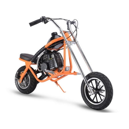 MotoTec 49cc Kids Gas Powered Mini Chopper Orange