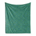 thumbnail image 1 of Oriental Soft Flannel Fleece Throw Blanket, Mandala and Paisley Like Motifs Traditional Illustration, Cozy Plush for Indoor and Outdoor Use, 50" x 70", Teal and Multicolor, by Ambesonne, 1 of 5
