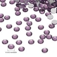 thumbnail image 2 of Uxcell SS30/288Pcs Glass Diamante Rhinestone, Man Made Gem Lotus Purple 6.5mm, 2 of 6