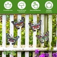 thumbnail image 5 of 4Pcs Iron Metal Butterflies Wall Art Waterproof Bright Color Butterflies Hanging Decor for Garden Yard Patio Balcony, 5 of 11