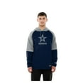 thumbnail image 4 of Men's New Era  Navy Dallas Cowboys Combine Authentic Color Block Raglan Pullover Hoodie, 4 of 5