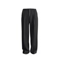 thumbnail image 6 of Men's Business Casual Loose Solid Color Drape Straight Dress Pants, Comfortable Trousers for Office and Smart Events,Black,32, 6 of 7