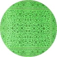 thumbnail image 1 of Ahgly Company Indoor Round Persian Green Traditional Area Rugs, 5' Round, 1 of 1