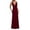 Wine, variant on Tqcoqu Women's Satin Deep V Neck Dresses,Sleeveless Empire Waist Maxi Evening Dress Bridesmaid Gown,Black Women's S-XXL