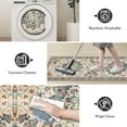 thumbnail image 4 of TECHVIDA Kitchen Rugs 3 Piece Set,Non Slip Machine Washable Kitchen Rug,Boho Vintage Abstract Kitchen Carpet for Hallway Rug, 4 of 9