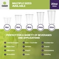 thumbnail image 6 of CIAO! 20OZ PET Plastic Cold Drink Cup, Great for Smoothies, Iced Coffee, and Cold Drinks, 98mm (Case of 1,000), 6 of 9