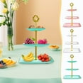 thumbnail image 6 of Cupcake Stand, Tiered Serving Tray, 3-Storey Plastic Dessert tower for Tea Parties Weddings and Events, Stackable Rectangular Trays with Rim and Elegant Design, 6 of 6