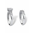 thumbnail image 3 of PalmBeach Jewelry 2 Piece Cushion Cut Cubic Zirconia Bridal Set 1.94 TCW in 18K Gold or Platinum Plated Sterling Silver, 3 of 7