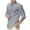 Gray, variant on WREESH Men's Henley Shirt Loose Cotton and Linen Solid Short Sleeve V-Neck T-Shirts Roll Tab 3/4 Sleeve Shirt Pullover Tops Black